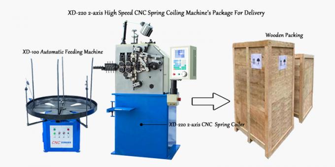 Пакет свертываясь спиралью машины весны CNC оси XD-220 2 для доставки