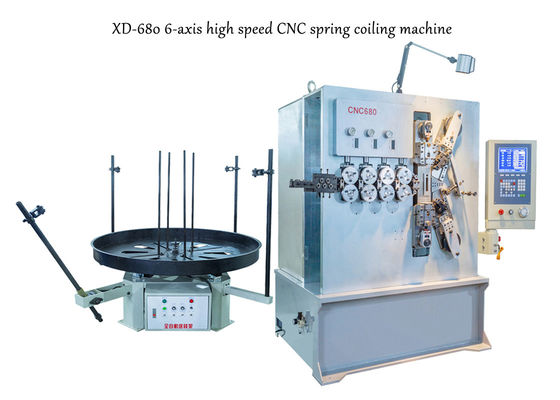 3,00 до 8.00mm 6 машины спиральной пружины CNC оси с системой движения сервопривода